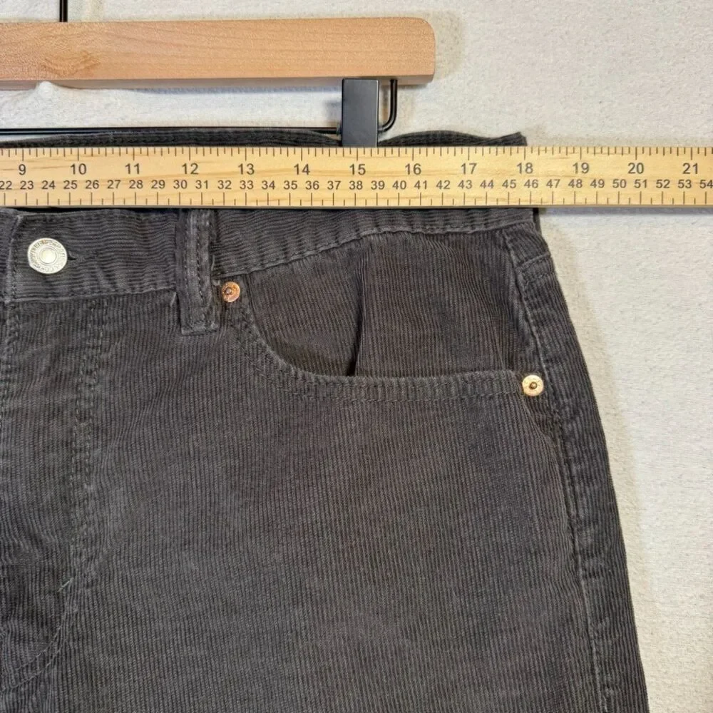 Levi’s 511 Slim Fit Corduroy Pants Mens 36x30 Black 5 Pocket Casual Jeans